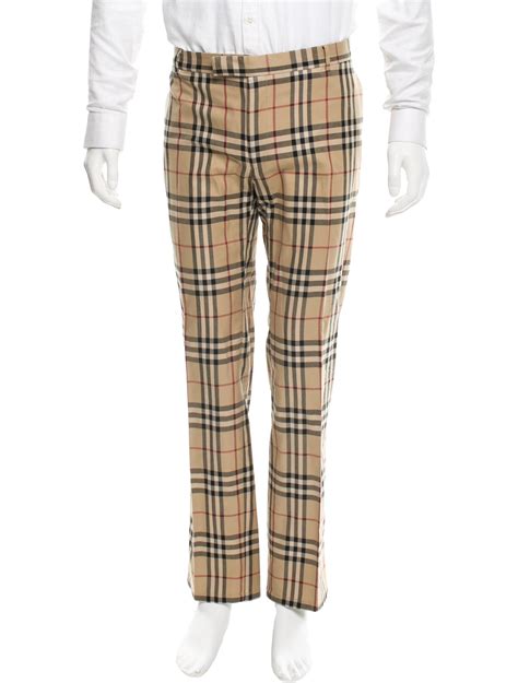 burberry nova check trousers men's.